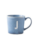 George Home alphabet reactive stoneware mug J, UK version
