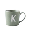 George Home alphabet reactive stoneware mug K (British brand)