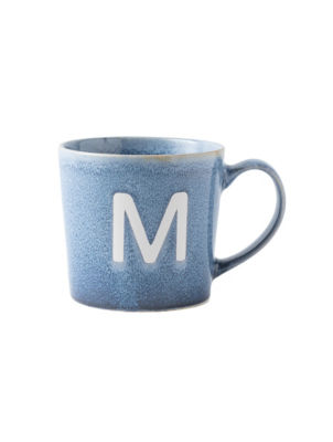 George Home alphabet reactive stoneware mug M - British product
