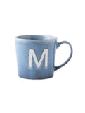 George Home alphabet reactive stoneware mug M - British product