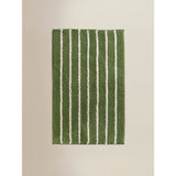 George Home green pinstripe bath mat 50x80cm - British product