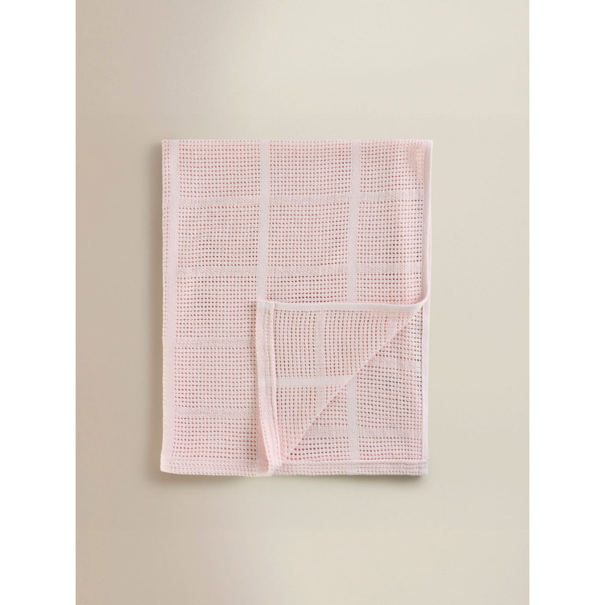 George Home pink cotton cellular blanket 90x70 cm - British product