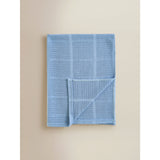 George Home blue cotton cellular shawl blanket 90x70cm (British brand)