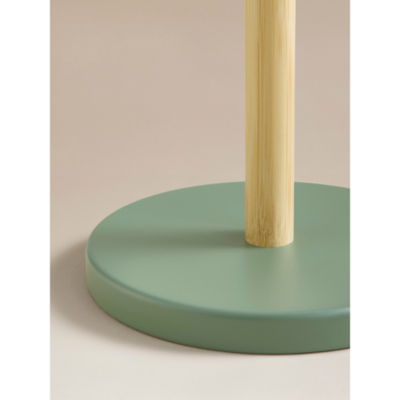 George Home bamboo toilet roll holder green 15x15x34cm (British brand)