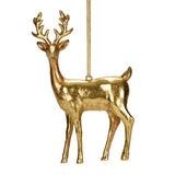 George Home gold reindeer bauble Christmas decoration, imported from the UK