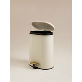 George Home cream lozenge waste steel bin, UK version