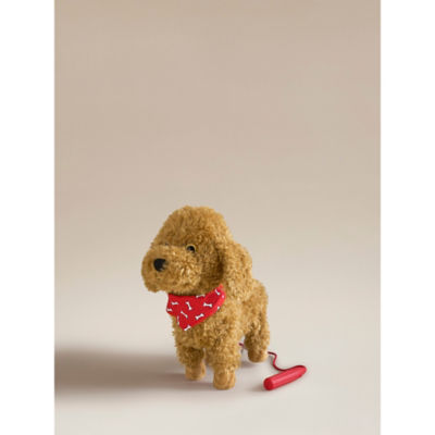 Hapello brown walking puppy toy with light and sound (British brand)