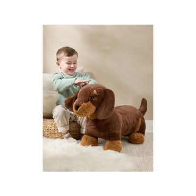 Hapello brown sausage dog plush 90cm, UK version