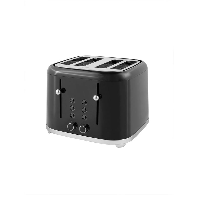 George Home black retro 4-slice toaster, imported from the UK