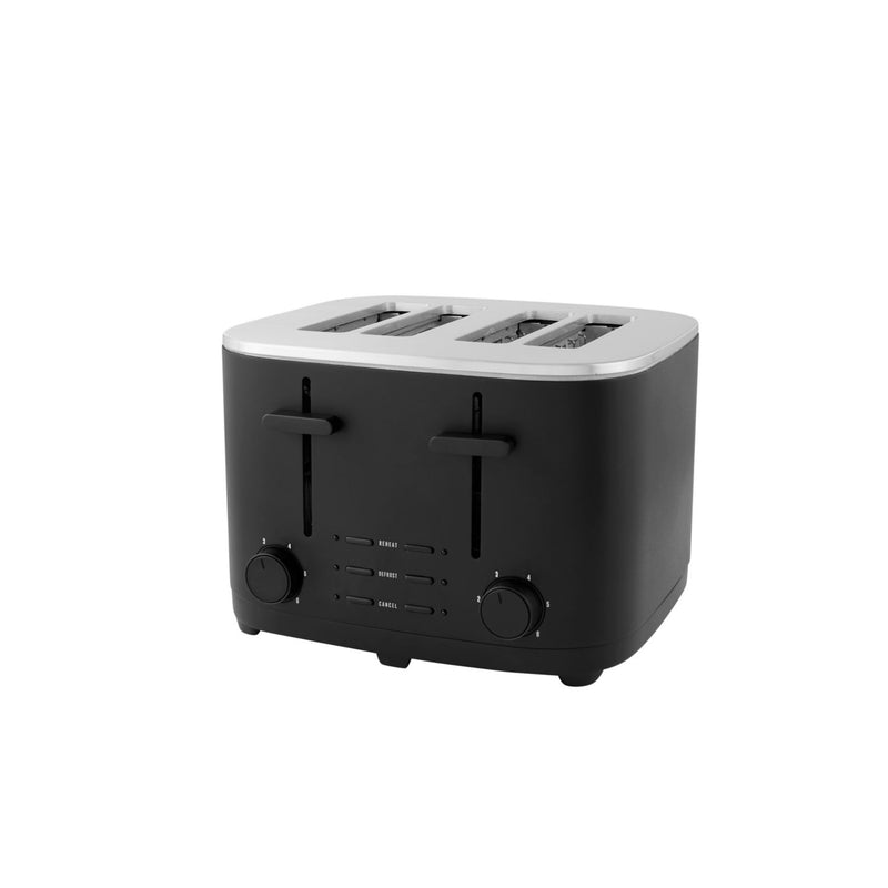 George Home black 4-slice toaster - British product