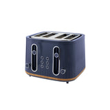 George Home navy wood textured 4-slice toaster, UK version