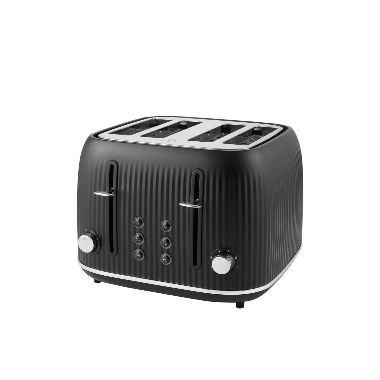 George Home black textured 4-slice toaster, UK version