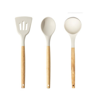 George Home cream silicone utensils set of 3 - British product