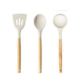 George Home cream silicone utensils set of 3 - British product