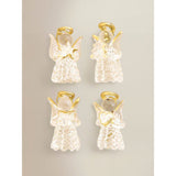 George Home clear angel glass baubles, imported from the UK