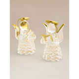 George Home clear angel glass baubles, imported from the UK