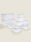 George Home 8-piece clip-lid food storage set - British product