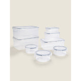 George Home 8-piece clip-lid food storage set - British product