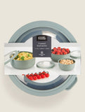 George Home nested food storers set of 3 sizes 400ml to 1.5L, UK version