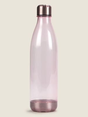 George Home pink and gold water bottle 1 litre, UK version