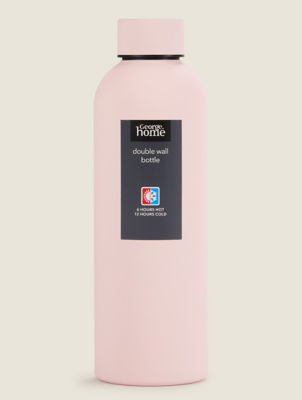 George Home pink double walled bottle 500ml - British product