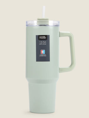 George Home tumbler with straw and handle 40oz (British brand)
