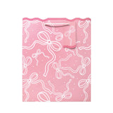 George large gift bag pink with red bows (British brand)