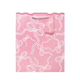George large gift bag pink with red bows (British brand)