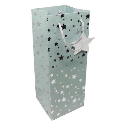 George stars bottle bag pale blue (British brand)