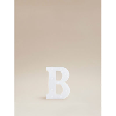 George Home alphabet light letter B white plastic 16x4x22cm - British product
