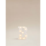 George Home alphabet light letter B white plastic 16x4x22cm - British product