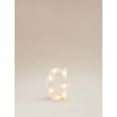 George Home alphabet light letter G - British product