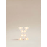 George Home alphabet light letter X white plastic decorative, UK version