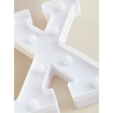 George Home alphabet light letter X white plastic decorative, UK version