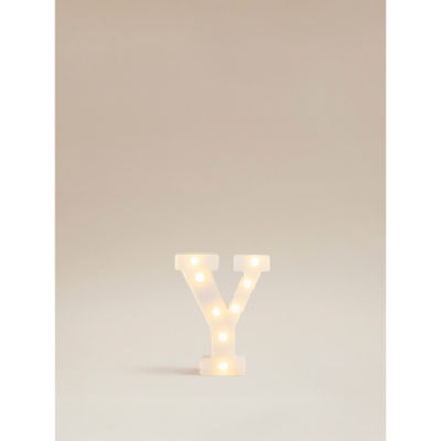 George Home alphabet light Y 16x4x22cm white plastic (British brand)