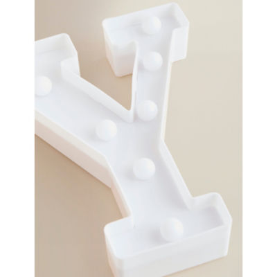 George Home alphabet light Y 16x4x22cm white plastic (British brand)