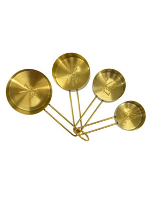 Stacey Solomon matte gold measuring cups set, UK version