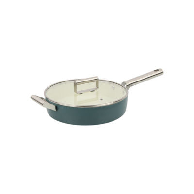 George Home teal retro lidded sauté pan 28cm, UK version