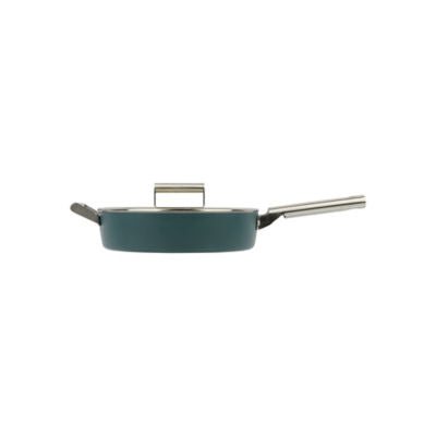 George Home teal retro lidded sauté pan 28cm, UK version