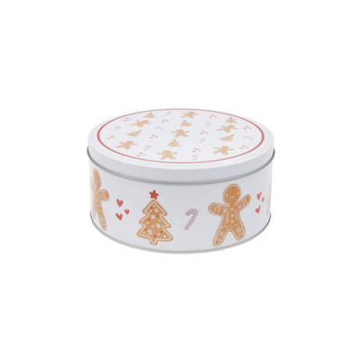 George Home gingerbread red white cake tins set of 2, UK version