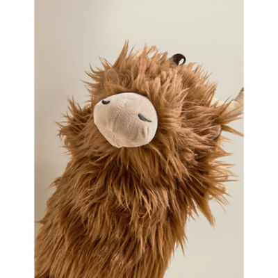 George Home brown highland cow hot water bottle, UK version