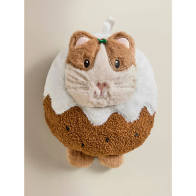 GH brown polyester hot water bottle 33x28cm (British brand)