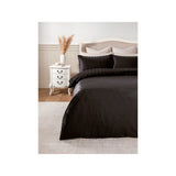 Stacey Solomon black bobble faux fur duvet set double (British brand)
