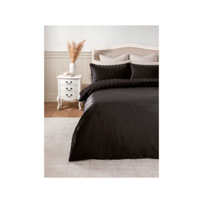 Stacey Solomon black bobble faux fur duvet set king, imported from the UK