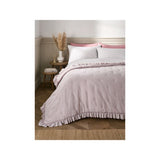 Stacey Solomon pink quilted frill throw 200x150cm - British product