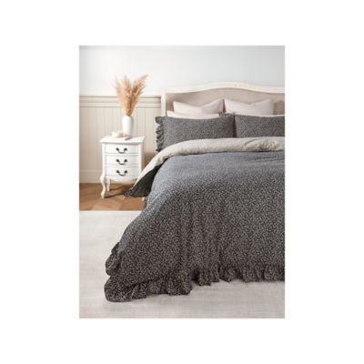 Stacey Solomon duvet set floral frill reversible king - British product