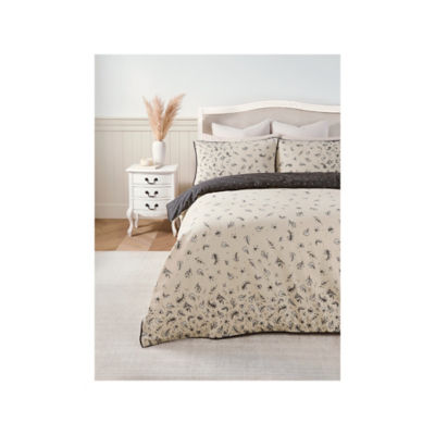 Stacey Solomon reversible cotton duvet set leaf print king (British brand)