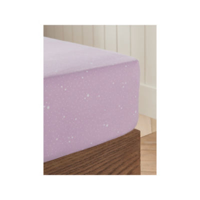 Stacey Solomon pink star fitted sheet single (British brand)