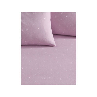 Stacey Solomon pink star fitted sheet single (British brand)