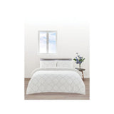 George Home grey Moroccan tile reversible duvet set single (British brand)